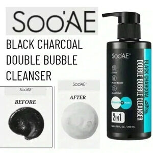 Sooae Black Charcoal Double Bubble Cleanser 200Ml